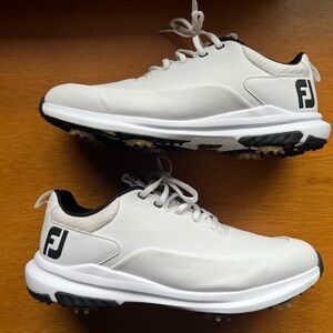 FootJoy Tour Rival 56958 Golf Shoes White/Black Mens - Sz 9.5